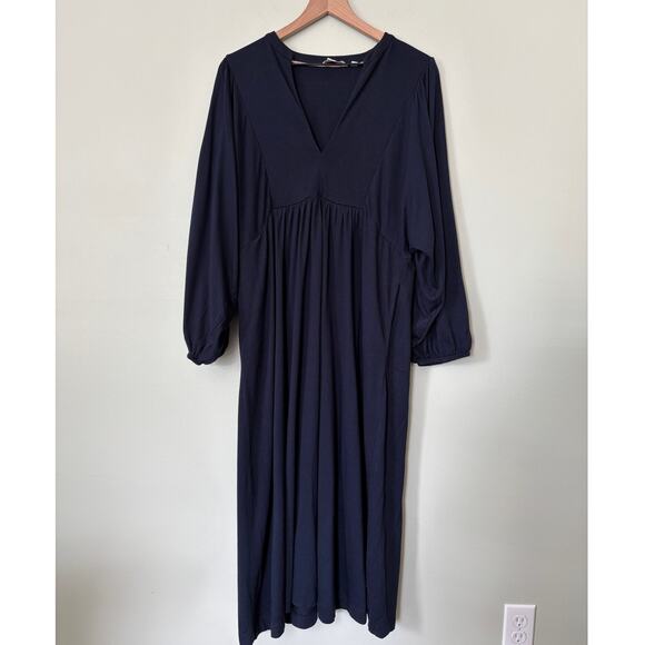 Boden Navy Jersey Midi Dress 14 - Picture 2 of 9